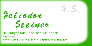 heliodor steiner business card